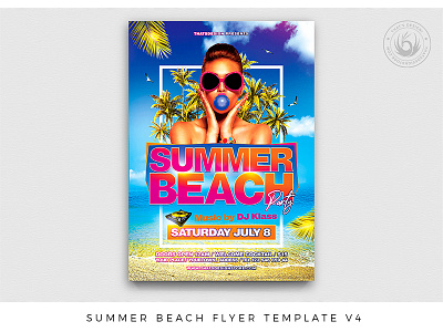 Summer Beach Flyer Template V4