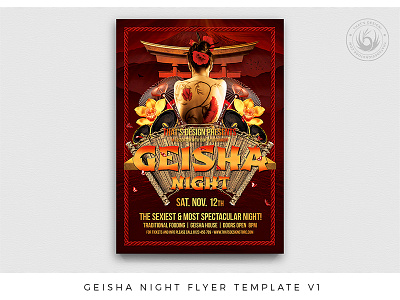 Geisha Night Flyer Template V1