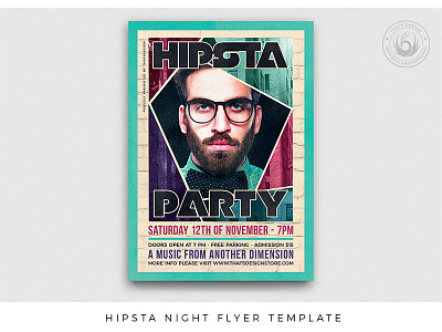 Hipsta Night Flyer Template