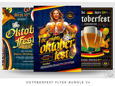 Oktoberfest Flyer Bundle V4