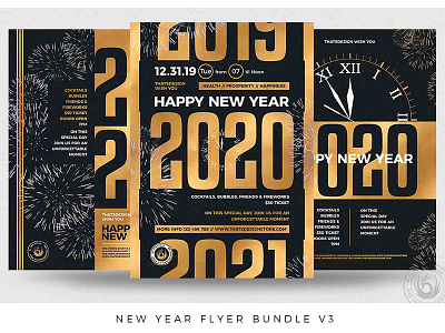 New Year Flyer Bundle V3