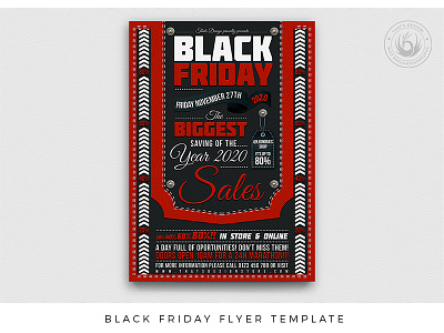 Black Friday Flyer Template black black and red black friday classy cyber monday denim design discount flyer photoshop poster print promotion promotional psd red sale shop shopping template