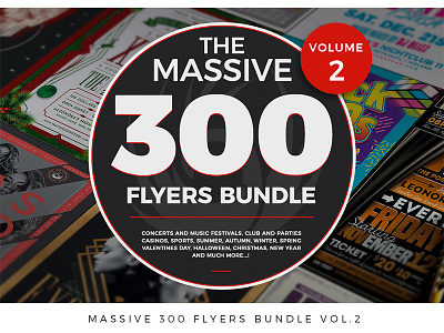 Massive 300 Flyers Bundle Vol.2