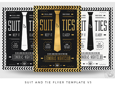 Suit and Tie Flyer Template V3