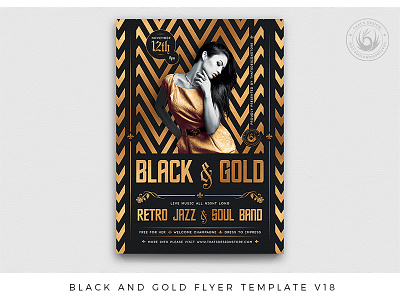 Black and Gold Flyer Template V18