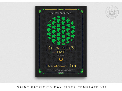 Saint Patricks Day Flyer Template V11 bar beer brewery clover club clubs day flyer green ireland irish party poster pub saint paddys saint patrick saint patricks saint patricks day st patricks template