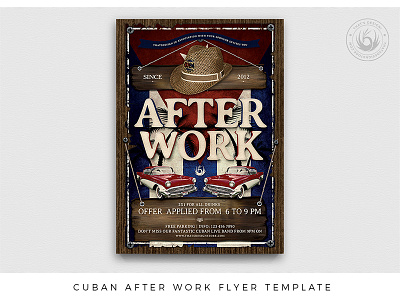 Cuban After Work Flyer Template