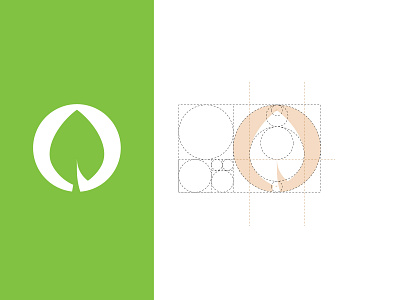 Paymongo logo & grid brand identity branding golden ratio golden ratio logo identity leaf leaf logo logo logo design logo grid mark nature negative space symbol