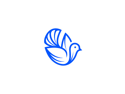 Bird Logo Design animal logo bird bird logo birds blue bird branding coffee design dove farm logo logo collection logo design logo for sale mark portfolio simple symbol