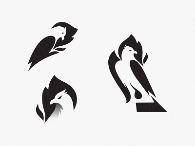 Eagle - Bird Logos & ideas animal animal logo bird bird logo birds branding creative logo design eagle idea logo logo design mark nature negative space symbol