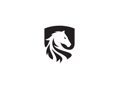 Horse & Shield Logo Design - For Sale animal animal logo buy logo creative logo for sale hero logo horse horse logo logo logo design logo for sale mark modern logo shield shield logo symbol