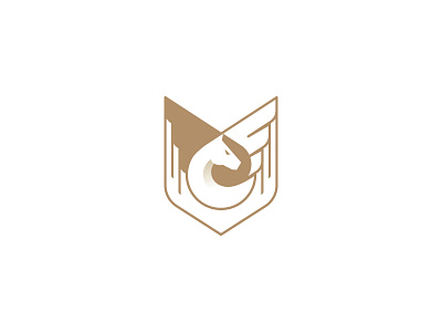 Pegasus Logo & Badge animal logo badge brand branding creative creative logo dainogo identity logo logo design mark modern logo pegasus pegasus logo shield symbol