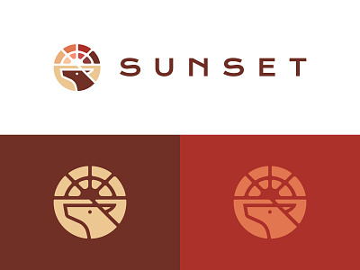 Sunset - Deer Logo Design animal logo branding dainogo deer deer logo logo logo design mark sun logo sunset sunset logo symbol