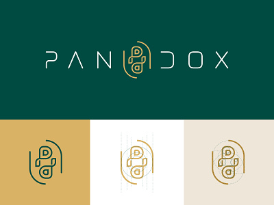 Pandox Logo and grid branding fashion golden ratio icon jewellry jewelry jewelry logo logo logo design logo grid luxury mark symbol