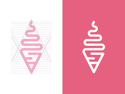 Ice Cream logo and grids