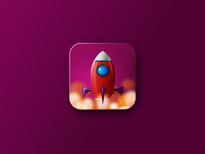 Rocket 3D Icon App and Tutorial. 3d icon app icon icon app icon design illustrator logo rocket rocket design tutorial video youtube