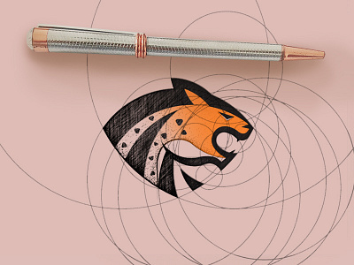 Leopard Logo and Golden Ratio Grid