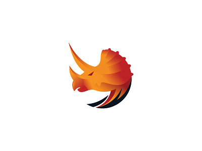 Dino Decking Logo animal logo decking dinosaur logo logo design nature simple logo triceratops wild animal