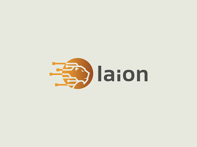 Lion Logo Design - For Sale animal brand buy logo circle for sale internet lan lion logo logo design mark symbol