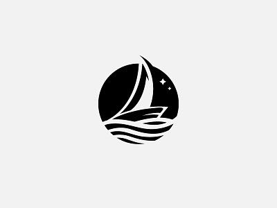 Sea and Sailing Logo boat logo logo design mark ocean sailing sea ship symbol travel