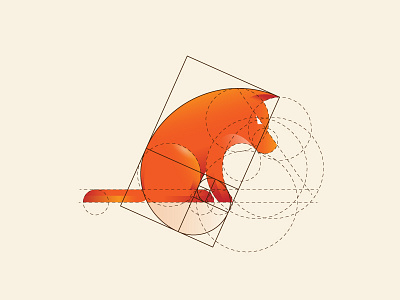 Dog Logo with Golden Ratio and Tutorial animal logo brand branding concept dog logo dog logo design drawing golden ratio grids logo design logo grid sketch tutorial