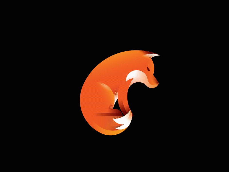 Fox Logo with Golden Ratio