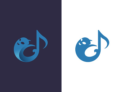 Ghost and music note logo
