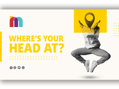 Wheres your head at? branding design flat graphic design graphics illustration photoshop poster typography vector