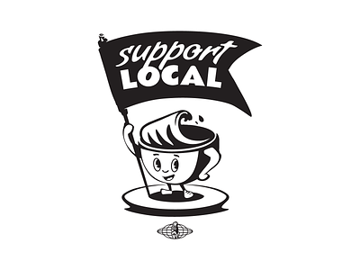 LaMarzocco T-shirt Illustration 50s character coffee coffee cup illustration local retro t-shirt