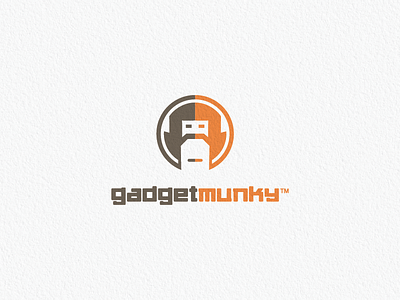 Logo design gadget logo monkey usb