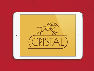 Logo design brazil crystal horse jockey racing racing track