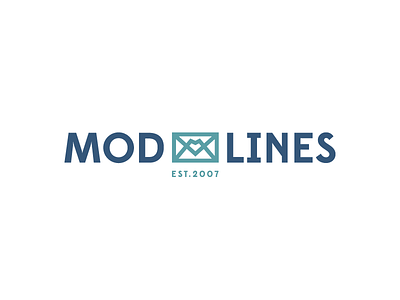 Mod Lines fashion letter logo love retro suits vintage