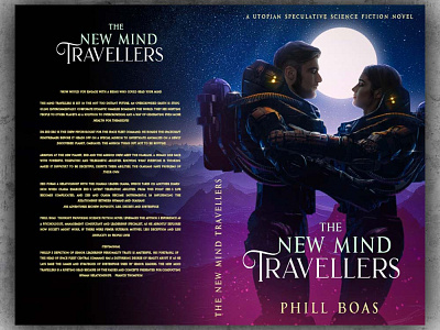 The New mind travellers book bookcover cover design graphic design