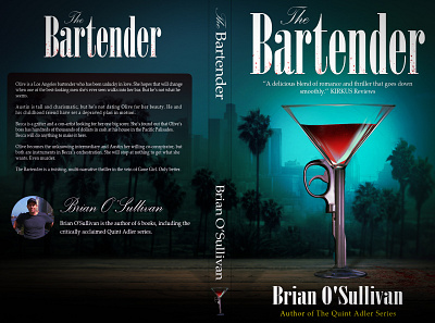 The Bartender book bookcover cover design graphic design