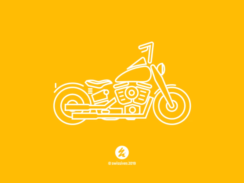 Motorcycle Icon Animation aftereffects animation design gif animated graphic design illustration motion design motion graphics motorbike motorcycle vector