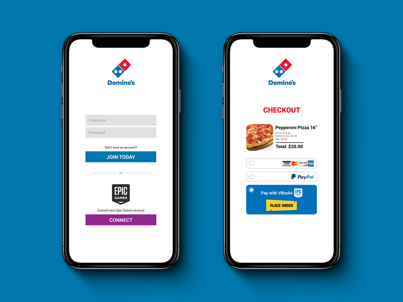 Buying Pizza With Vbucks By Matthew Hamilton On Dribbble - 
