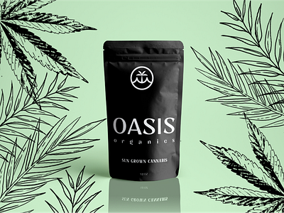 Oasis Cannabis Packaging brandidentity cannabis branding cannabis logo cannabis packaging logo design package design
