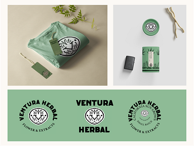 Ventura Herbal: Logo, Packaging and Merch Design