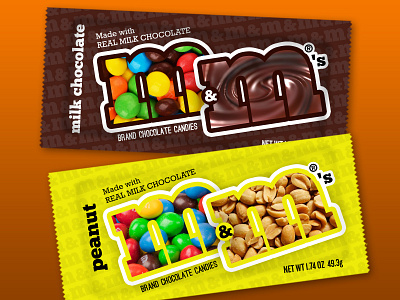 Weekly Warmup Candy Redesign - M&M's candy food logo packaging weekly warm up