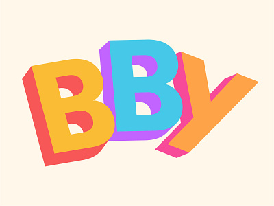 BBY design graphic illustration typography