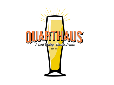 Quarthaus logo illustration logo