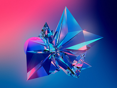 365 Project #1 365 c4d color glass illustration project reflection refraction tones