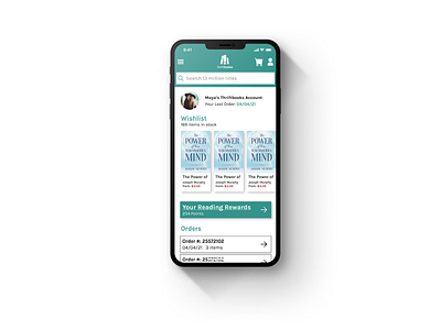 Thriftbooks Profile Redesign for iOS App