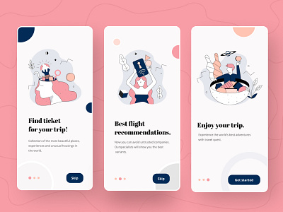 Traveling App app design illustration illustrations mobile app screen tour travel traveling trip typography ui uiux ux vector