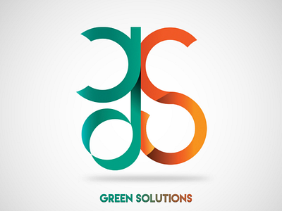 Logo Design - Green Solution adobe design green green solution gs gs logo illustrator letter logo logo design logodesign solutions