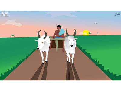 Maatu Vandi (Cart) cart cow farmer field tamil village