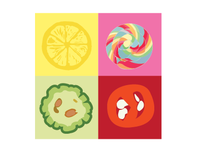 Flavours illustration vector