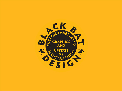 BLACK BAT BRAND ASSET bat brandassets branding circular custom design graphic graphic design identity logo texture type typelockup typography vintage vintagebadge
