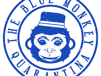 The Blue Monkey Quarantina Logo adobe illustrator advertising design icon illustration instagram logo vector