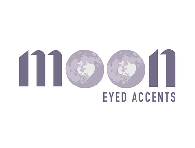 Moon Eyed Accents Logo adobe illustrator branding design icon logo typography vector